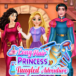 Hry pre deti Long Hair Princess Tangled Adventure