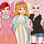 Obliekačky Princess Paper Doll Style Dress Up